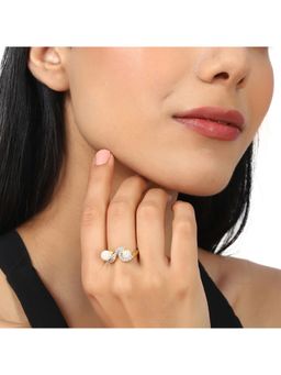 Voylla - Gold Brass Ring