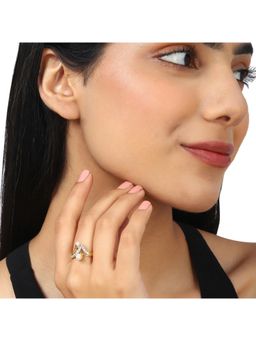 Voylla - Gold-Plated Brass Ring