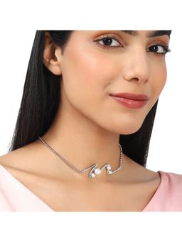 Voylla - Rhodium Brass Necklace