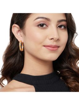 Voylla - Trendy Hoops Gold Plated Earrings