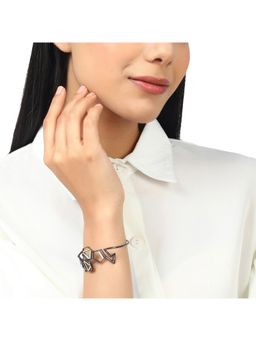 Voylla - Benzene Rhodium Brass Bracelet
