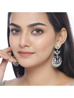 Voylla - Gwalior Filigree Design Drop Earrings