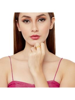 Voylla - CZ Studded Shiny Ring