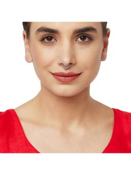 Voylla - Trendy Design Silver Plated Nose Ring