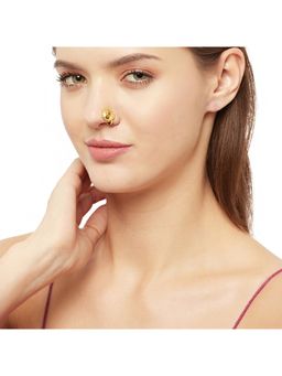 Voylla - Indie Collectibles Statement Gold Tone Nose Pin