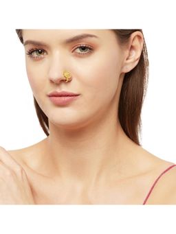 Voylla - Indie Collectibles Beautiful Gold Tone Nose Pin