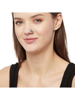 Voylla - Indie Collectibles Oxidised Silver Nose Pin