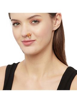 Voylla - Indie Collectibles Lotus Motif Nose Pin