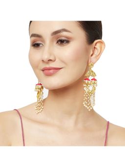 Voylla - Apsara Dye Gold Drop Earrings