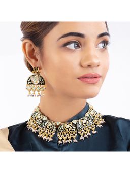 Voylla - Tahira Cutwork Design Jewellery Set