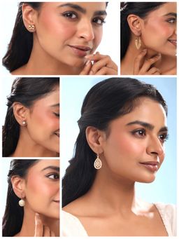 Yellow Chimes - Gold Plated Earrings