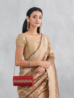 Fabindia - Red Polyester Sling Bag (M)