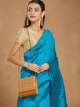 Fabindia - Mustard Silk Blend Sling Bag (M)