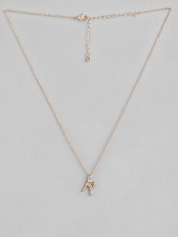 Twenty Dresses by Nykaa Fashion - Rhythms Of Alphabet R Necklace