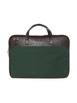 MBOSS - I-Sac Crack Tan Faux Leather 15.6 Inch Laptop Messenger Bag