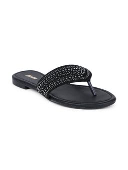 Bata - Embellished Black Flats