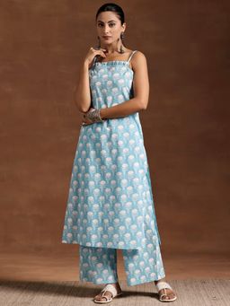 Libas - Blue Pure Cotton Printed Kurta Sets for Women