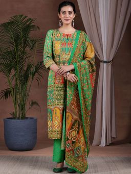 Libas - Multi Poly Crepe Printed Kurta Sets for Women
