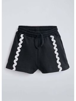 Hopscotch - Black Lace Pure Cotton Shorts