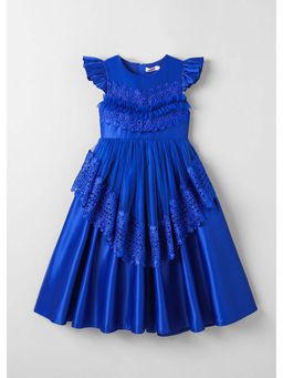 Hopscotch - Blue Ruffle Laced Gown