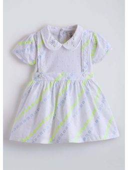 Hopscotch - White Embroidered Casual Dress