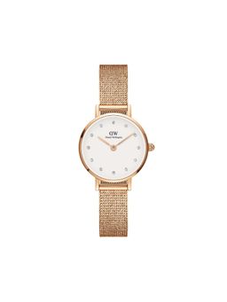 Daniel Wellington - Petite Lumine Pressed Melrose 28mm White Dial Womens Rose Gold Watch