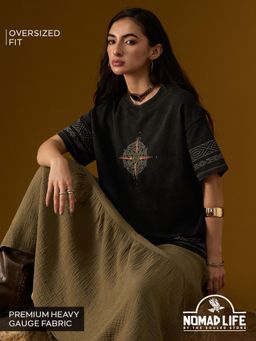 The Souled Store - Nomad: Compass Womens Oversized T-Shirt