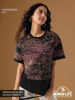 The Souled Store - Nomad: Primal Tribe Womens Oversized T-Shirt