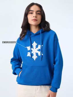 The Souled Store - Tss Originals: Snowflake Womens Oversized Hoodie