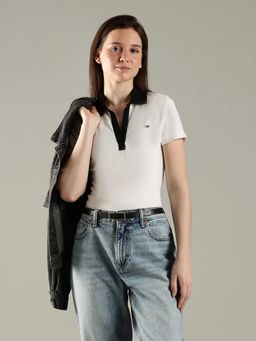 Tommy Hilfiger - Solid Slim Fit Cotton Polo T-Shirt