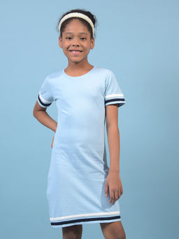 CRIMSOUNE CLUB - Girls Blue A-Line Dress