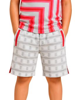PILOLO - Grey Printed Shorts