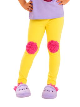 PILOLO - Yellow Self Design Leggings
