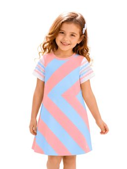 PILOLO - Multi-Color Printed Round Neck Dress