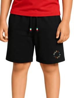 PILOLO - Black Solid/Plain Shorts
