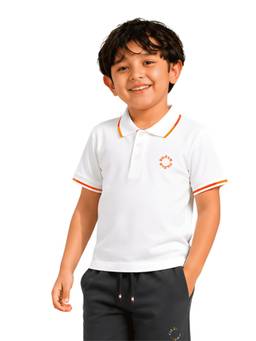 PILOLO - White Solid/Plain Collar Neck Polo T-Shirt