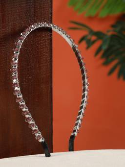 Creeva - Maroon Crystal Rhinestone Hair Band