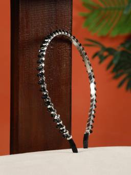 Creeva - Black Crystal Rhinestone Hair Band