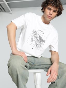 Puma - GRAPHICS Autobahn Mens Relaxed Fit T-shirt - White