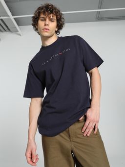 Puma - MMQ Mens Relaxed Fit T-shirt - Navy Blue