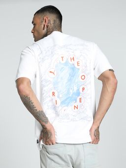 Puma - GRAPHICS The Open Air Mens Relaxed Fit T-shirt - White