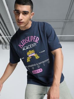 Puma - x KIDSUPER Mens Relaxed Fit T-shirt - Blue