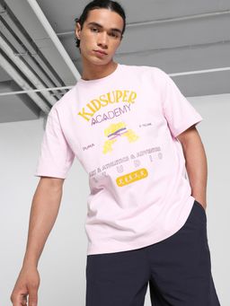 Puma - x KIDSUPER Mens Relaxed Fit T-shirt - Pink