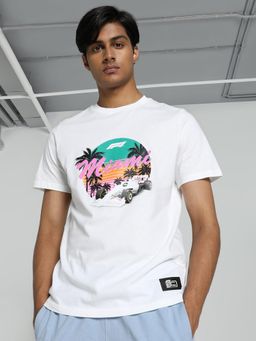 Puma - F1 Miami Mens Graphic Motorsport T-shirt - White