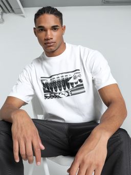 Puma - GRAPHICS Fast Mens Relaxed Fit T-shirt - White
