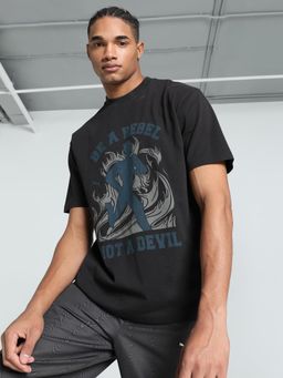 Puma - GRAPHICS Rebel Mens Relaxed Fit T-shirt - Black