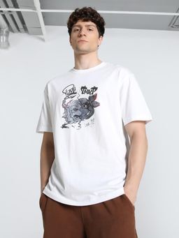 Puma - x NAGE MUTANT NINJA TURTLES Mens Relaxed Fit Graphic T-shirt - White