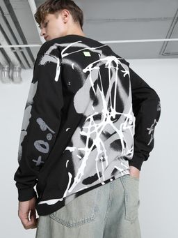 Puma - x NACHO Mens Relaxed Fit Long Sleeve T-shirt - Black