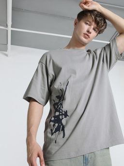 Puma - x NACHO Mens Relaxed Fit T-shirt - Grey