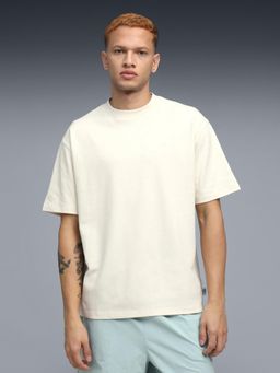 Puma - MMQ Mens Relaxed Fit Cotton T-shirt - Off White